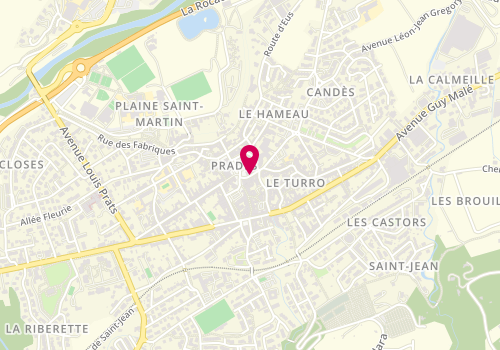 Plan de Chez Cédric-Rotisserie pradéenne, 5 Rue Arago, 66500 Prades