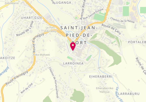 Plan de Poissonnerie Traiteur Tinta, 6 Rue Zuharpeta, 64220 Saint-Jean-Pied-de-Port