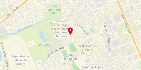 Plan de La Pecherie, 33 avenue Clot Bey, 13008 Marseille