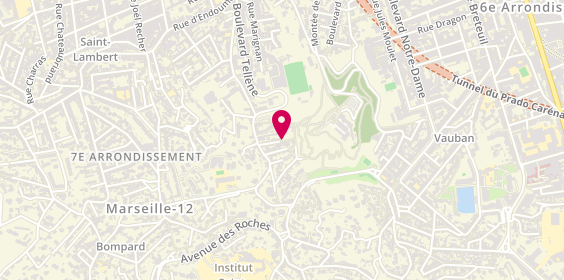 Plan de Chef à domicile Christian RIPERT, 14 Rue du Castellet, 13007 Marseille
