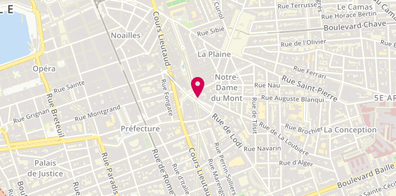 Plan de Le Chaudron Provencal, 7 place Notre Dame du Mont, 13006 Marseille