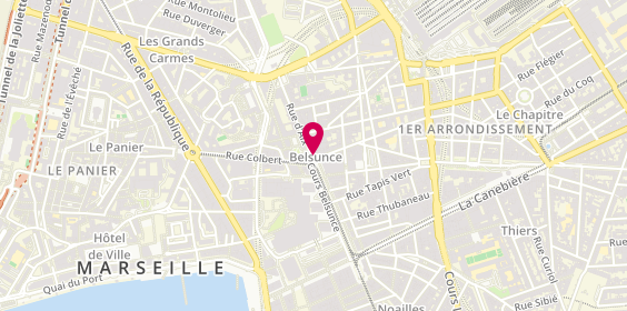 Plan de Les Délices Pâtisserie d'Aix, 1 Rue Nationale, 13001 Marseille