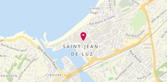 Plan de Confiserie Paries, 9 Rue Gambetta, 64500 Saint-Jean-de-Luz