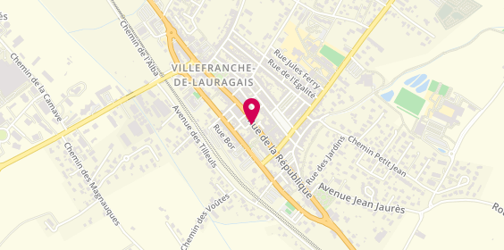 Plan de Antoine Traiteur, 107 Rue de la République, 31290 Villefranche-de-Lauragais