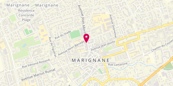 Plan de La table d'Orientation, 25 avenue Jean Mermoz, 13700 Marignane
