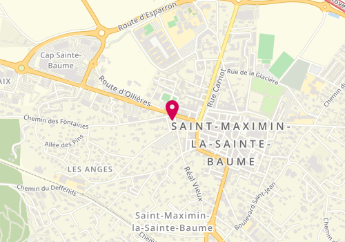 Plan de Le Fournil Provençal, 1 Chemin Fontaines, 83470 Saint-Maximin-la-Sainte-Baume