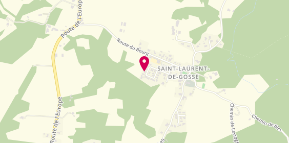 Plan de Les délices de Saison, 176 chemin des Muriers, 40390 Saint-Laurent-de-Gosse