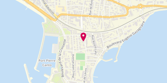 Plan de ' Délices des Mers, 22 avenue de Lérins, 06400 Cannes