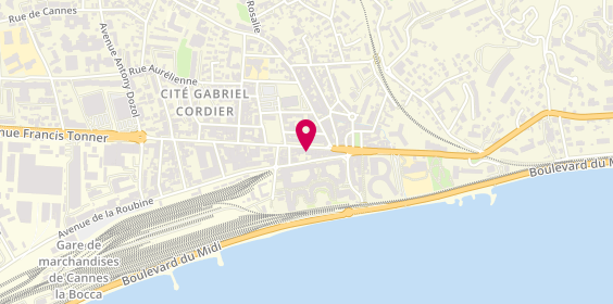 Plan de Poissonnerie Traiteur de la Napoule, 61 avenue Francis Tonner, 06150 Cannes