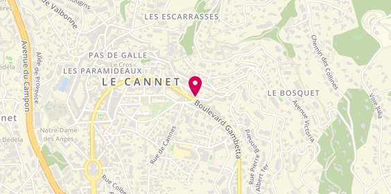 Plan de Poissonnerie Chez Cyrille, 1 place du Général Leclerc, 06110 Le Cannet