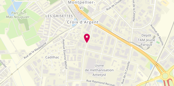 Plan de Cabiron Traiteur, 304 Rue de la Jasse de Maurin, 34070 Montpellier