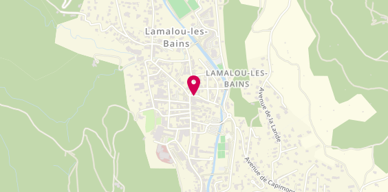 Plan de Restaurant Belleville Lamalou, 1 avenue Charcot, 34240 Lamalou-les-Bains