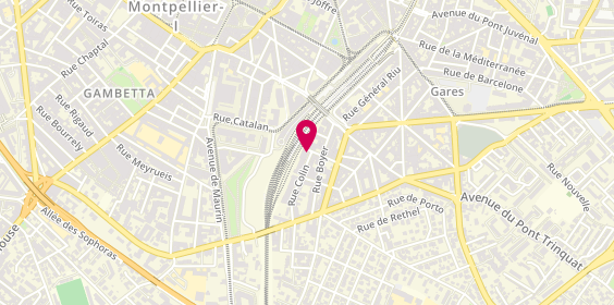 Plan de Newrest Wagons-Lits à Montpellier, 12 Rue Colin, 34000 Montpellier
