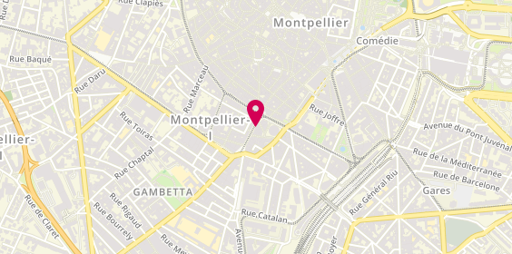 Plan de La Cantine du Faubourg, 5 Rue du Faubourg de la Saunerie, 34000 Montpellier