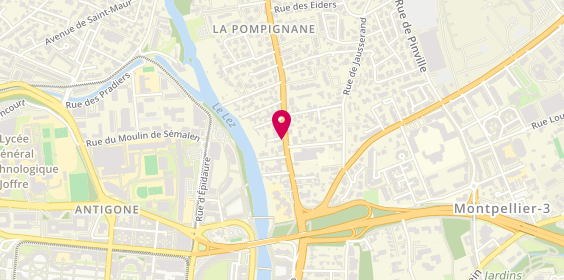 Plan de La Pizzeria Etc, 697 avenue de la Pompignane, 34000 Montpellier