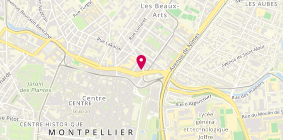 Plan de Toute la marée du Clapas, 1 Rue Proudhon, 34090 Montpellier