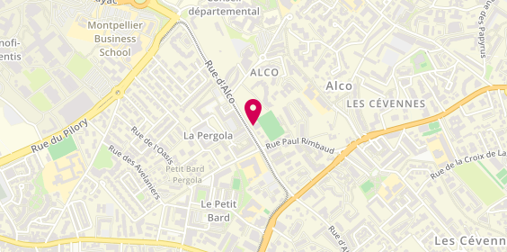 Plan de Franck Events Services, 856 Rue d'Alco, 34080 Montpellier