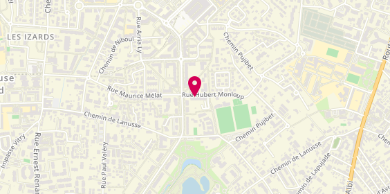 Plan de Aux Délices des Carpates, 7 Rue Hubert Monloup, 31200 Toulouse