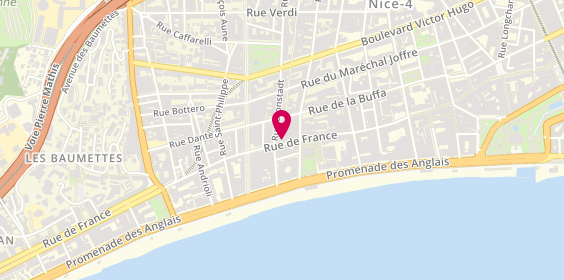 Plan de La Maseleria Boucherie, 58 Rue de France, 06000 Nice