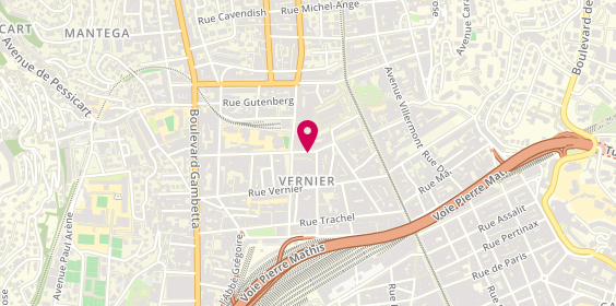 Plan de MAUREL Jean-Yves, 23 Rue Clément Roassal, 06000 Nice
