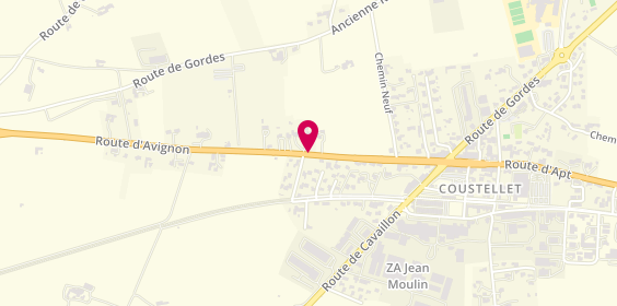 Plan de Les Gourmets du Luberon, 436 Route Avignon, 84220 Cabrières-d'Avignon