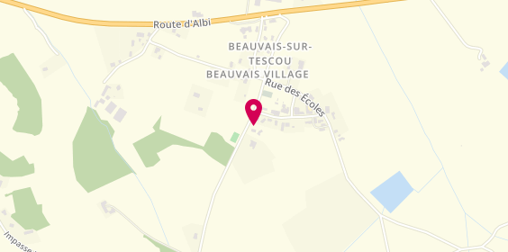 Plan de BENEDICTO Mathieu, 462 Route Villemur, 81630 Beauvais-sur-Tescou