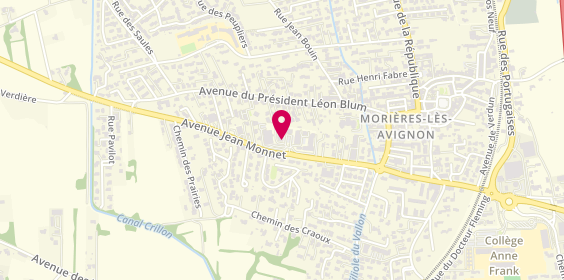 Plan de L'Aile Ou la Cuisse, 344 avenue Jean Monnet, 84310 Morières-lès-Avignon