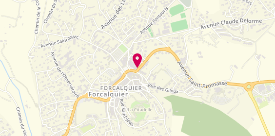 Plan de Label bouche, 1 avenue Saint-Promasse, 04300 Forcalquier