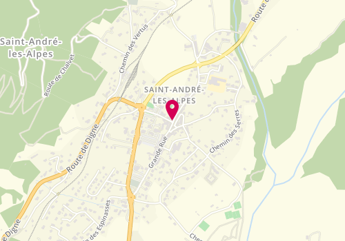 Plan de GB Traiteur, 69 Grand Rue, 04170 Saint-André-les-Alpes