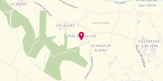 Plan de PAPILINES, 57 le Mazet, 81130 Villeneuve-sur-Vère