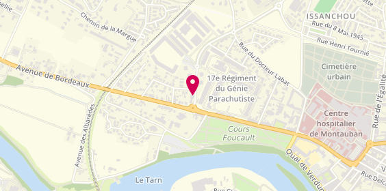 Plan de Boulangerie Pâtisserie Paga, 11 Rue 1er Bataillon de Choc, 82000 Montauban