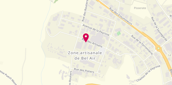 Plan de CRM Centrale de Restauration Martel, Rue des Artisans, 12000 Rodez