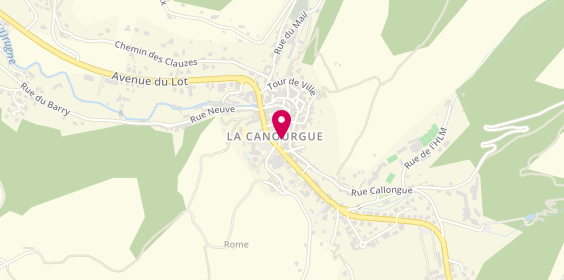 Plan de Boucherie Joyes, 21 place du Pré Commun, 48500 La Canourgue