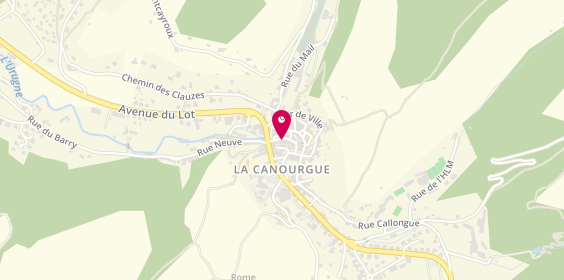 Plan de Boucherie Charcuterie Labaume, 15 Rue de la Ville, 48500 La Canourgue