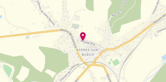 Plan de Husser Pascal, Place de la République et Place de L&#039;Orme, 05140 Aspres-sur-Buëch