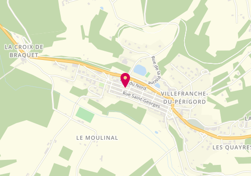 Plan de Boucherie de la Halle, Liberté, 24550 Villefranche-du-Périgord