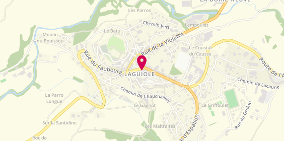 Plan de Maison Conquet - Boucherie de Laguiole, 16 place de la Patte d'Oie, 12210 Laguiole