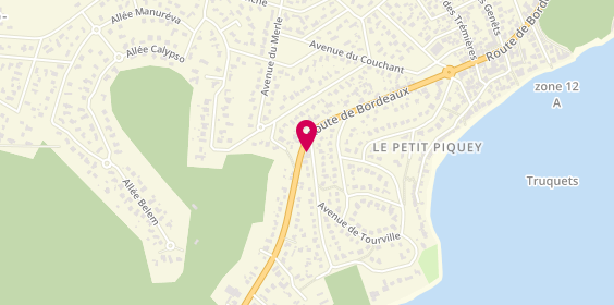 Plan de Eden Gourmands Chez Pat A Chou, 64 Route de Bordeaux, 33950 Lège-Cap-Ferret