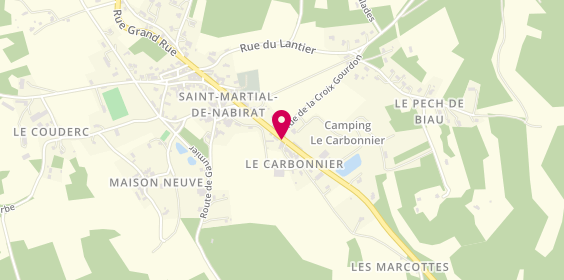 Plan de A la Tourte du Temps Passé, Bourg, 24250 Saint-Martial-de-Nabirat