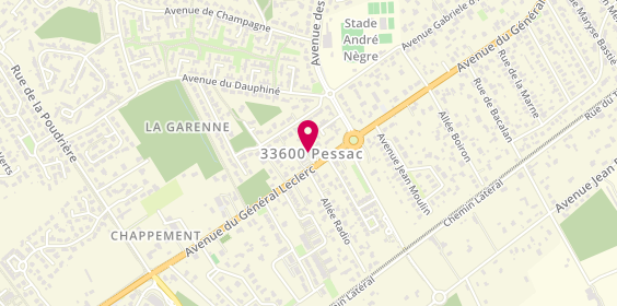 Plan de Des pains qui parlent, 156 avenue du Général Leclerc, 33600 Pessac