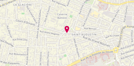 Plan de Boucherie Sainte Augustine, 32 Rue Jenny Lépreux, 33000 Bordeaux