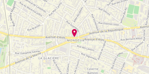 Plan de Poulet d'Antan, Pizza Artisanale, 297 avenue d'Arès, 33200 Bordeaux