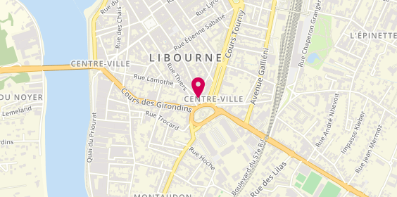 Plan de La Petite Echalote, 8 Place de la Croix Rouge, 33500 Libourne