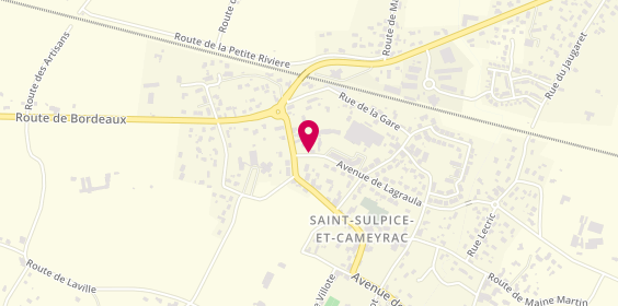 Plan de Dagot Traiteur, avenue Lagraula, 33450 Saint-Sulpice-et-Cameyrac