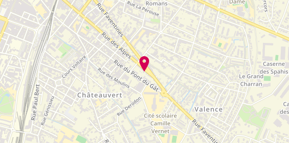 Plan de Le Plateau Ardechois, 126 Rue des Alpes, 26000 Valence