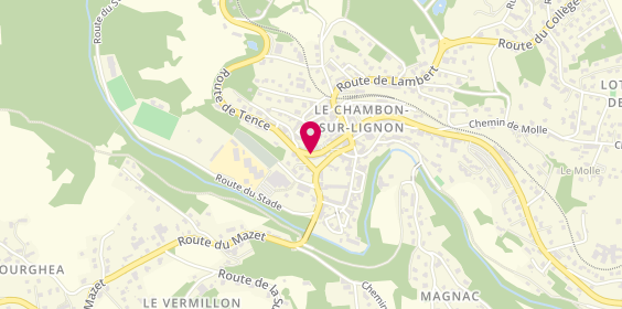 Plan de La pièce du Boucher, 23 Route de Tence, 43400 Le Chambon-sur-Lignon