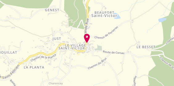 Plan de Le Saint Vic', Le Village, 07410 Saint-Victor