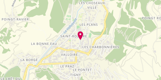 Plan de Les Pieds sous la Table, 154 Route des Villards, 73450 Valloire