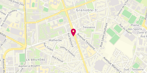 Plan de Boucherie Malherbe, 114 Ter avenue Jean Perrot, 38100 Grenoble
