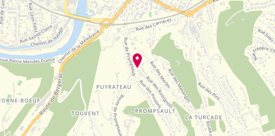 Plan de Au Fin Palais, 19 Rue de Prompsault, 24660 Sanilhac